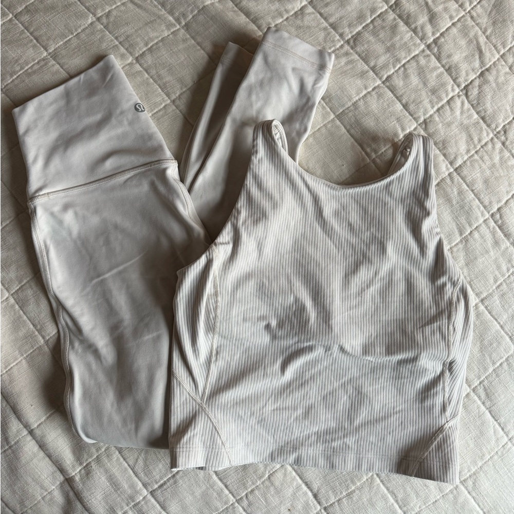 Lululemon White Opal Align Set - image 1